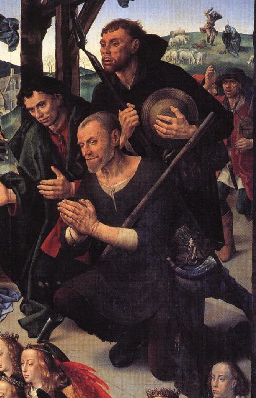 GOES, Hugo van der The Adoration of the Shepherds France oil painting art
